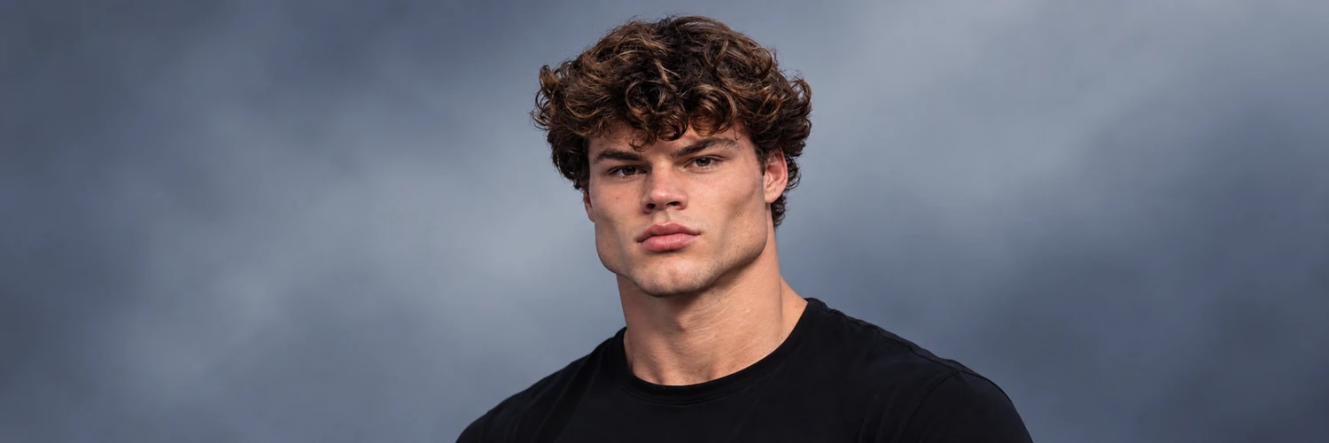 Wide portrait of Jackchad against a cool slate backdrop